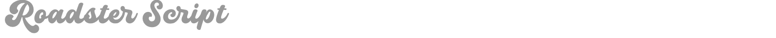 Roadster Script font preview